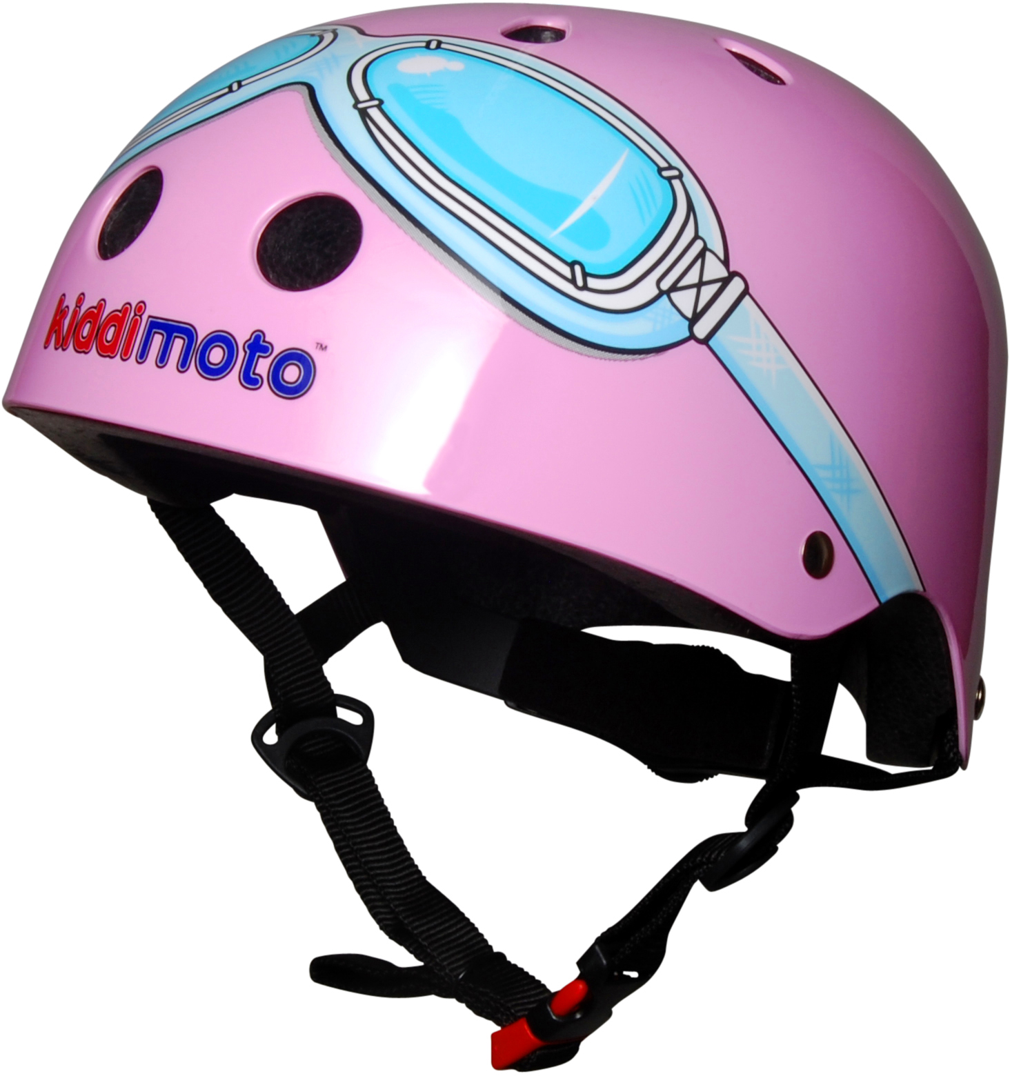 Kiddimoto Small KMH 021/S Casque Pink Goggle Vélo et Véhicule pour Enfant 